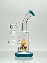 6 Inch Wigwag Cone Perc Color Flat Base Mini Rig